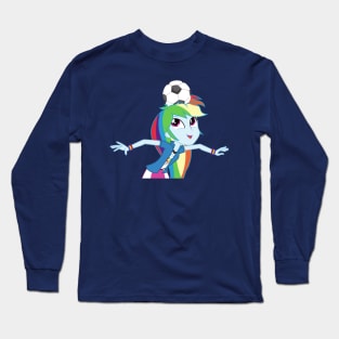 Soccer Balance Rainbow Dash Long Sleeve T-Shirt